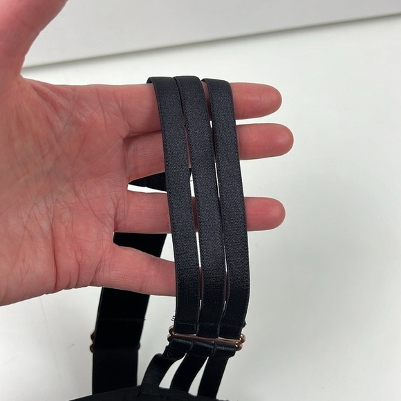 NWT Victoria's Secret Black Pink Chantilly Lace Corset Bustier Size 34C - Picture 5 of 10